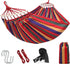 Portable Camping Hammock Lightweight Fabric Hammock for Backpacking, Beach, Patio, Backyard, Outdoor (Red)
