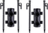 Portable Tent Holder Camping Tent Pole Holder Comes with 4 Ground Nails Tent Fixed Tube Pole Stand for Camping Fishing Hiking
