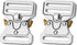 Tactical Buckle Replacement 2 pack,Metal Buckle Clip for Dog Collar, Keychain, Hunting Belt Bags