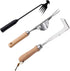 3 Pack Weed Puller Tool, Manual Hand Weeder Paver, Crack Weeder, Stainless Steel Crevice Weeding Digger Tool, Paving Brick Moss Removal, L-Shape Gardening Crack Sickle for, Lawn Edger and Driveway
