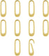 10pcs Oval Clasp Carabiner,Jewelry Necklace Connector for Extend or Repair,Gold-17.9mm