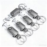Multi-Functional Keychain 5-Pack - Stainless Steel EDC Tool with Knife Bottle Opener Phone Stand Fidget Spinner - Pocket Carry Gadget Set