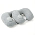 2-Pack Inflatable Travel Neck Pillow - Quick Press Self-Inflating Soft Velvet Support for Travel Airplane Office - Portable Foldable - Peacock Blue