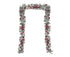 Christmas Artificial Wreath Red Bowknot Ribbon Garland-E
