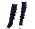 Women Elastic Solid Color Warm Thigh High Long Socks - Navy Blue