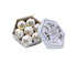 1 Box Decorative Christmas Balls Pendants with Lanyard PC Delicate Craft Festival Balls Pendants Home Decor-Golden