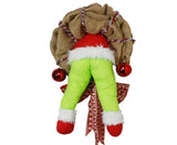 Christmas Thief Stolen Burlap Wreath Garland Home Ornament Party Decoration-40*50cm