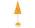 Triangle Wind Chime Festival Prop Ornament Weather-proof Heavy Duty Layout Art Craft Halloween Decor Skull Cross Bats Pumpkin Wind Chime Pendant for Yard