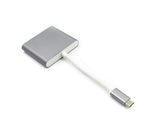 3 in 1 USB 3.1 Type-C to 4K UHD HDMI-compatible USB-C Hub Adapter Converter for Macbook As Shown