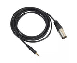 3.5mm Stereo Jack Plug to 3 Pin XLR Male Microphone Audio Cable Cord Adapter