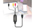 AV Adapter Plug and Play High Speed ABS HDMI-compatible to 3 RCA Converter for Computer Black