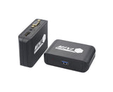 Compact 1080P USB3.0 to HDMI-compatible+VGA Adapter Video Converter for Laptop Computer Black