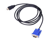 DOONJIEY Converter Cable High Resolution Fast Transmission Plug Play HDMI-compatible Male to VGA 1080P Male PVC Video Adapter Cord for Laptop