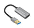 HDMI-compatible to USB Video Capture Card Game Camera Recorder Live Streaming Webcasting Grey