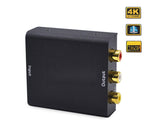Mini HDMI-compatible 1.4b to AV 4Kx2K 1080P to 3RCA CVBS Video Audio Converter Adapter Black