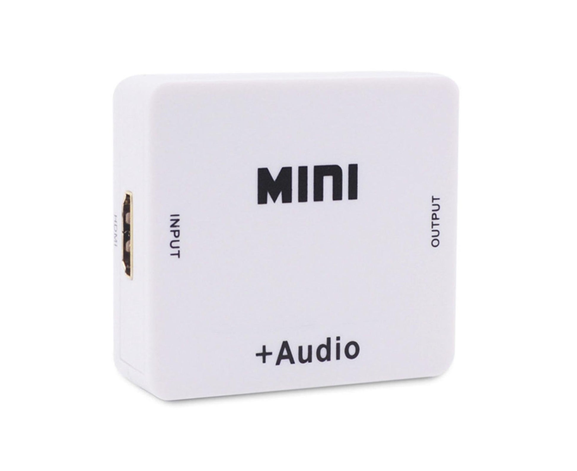 Multifunctional 1080P HDMI-compatible to HDMI-compatible 3.5mm R/L Audio Converter Extractor Splitter White
