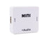 Multifunctional 1080P HDMI-compatible to HDMI-compatible 3.5mm R/L Audio Converter Extractor Splitter White