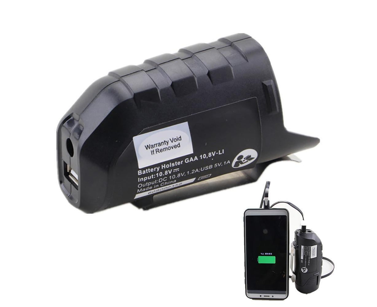 Replace USB Charging Adapter Converter for BOSCH 10.8/12V Lithium-ion Battery