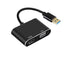 Super Speed USB 3.0 Type C DP to HDMI-compatible VGA Converter Adapter for Windows 10//8/7