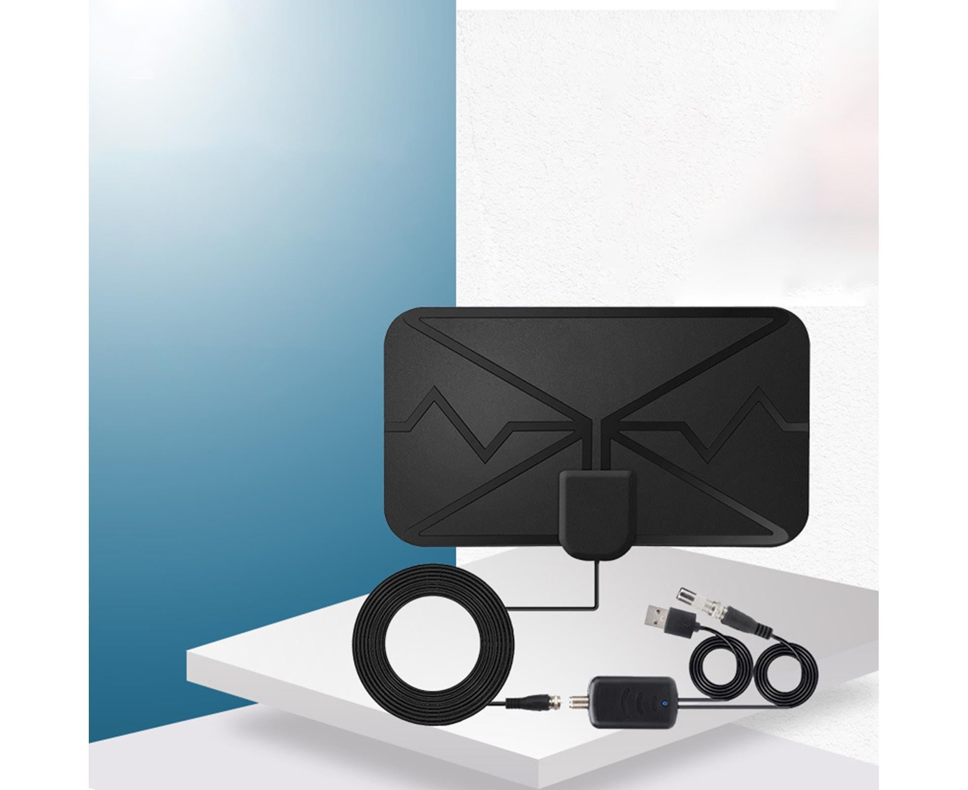 TV Antenna Mini 300 Miles Range 4K High Performing Digital Antenna for Home Black
