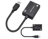 USB to HDMI-compatible High Clarity 1080P 4K Video Capture Card for Game Live Streaming Broadcast Black