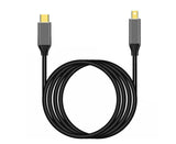 USB Type C to Mini DisplayPort DP 4K 6FT Cable Adapter Converter for MacBook Black