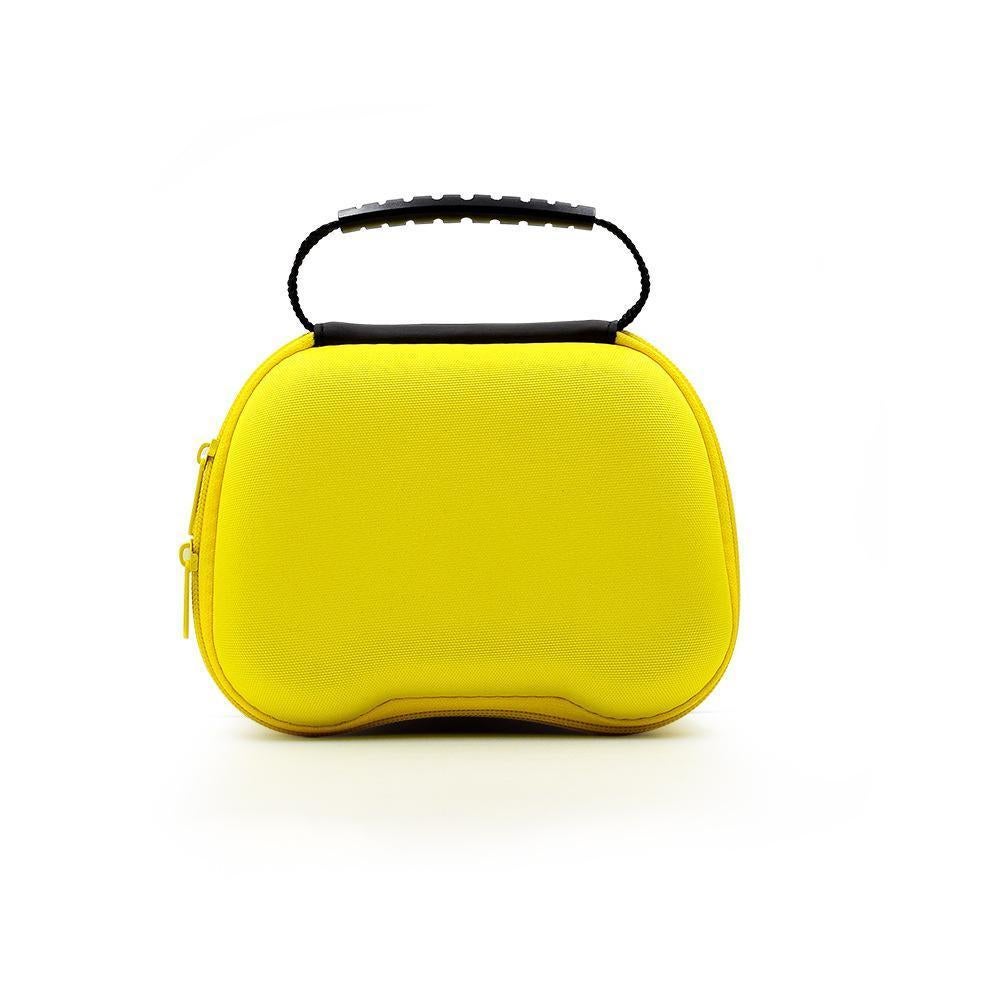 Gaming Controller Travel Carrying Case Compatible with Playstation 5 Wireless Controllers. Protective Storage Holder Bag Cover for PS5 Console (Box Only)-Yellow