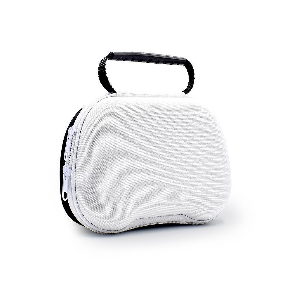 Gaming Controller Travel Carrying Case Compatible with Playstation 5 Wireless Controllers. Protective Storage Holder Bag Cover for PS5 Console (Box Only)-White & Black