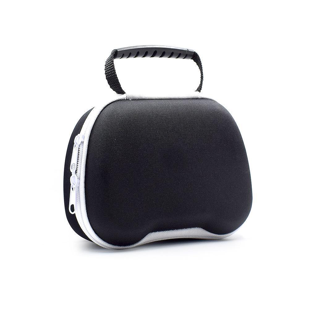 Gaming Controller Travel Carrying Case Compatible with Playstation 5 Wireless Controllers. Protective Storage Holder Bag Cover for PS5 Console (Box Only)-Black & White