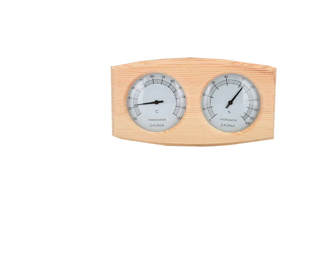 2 in 1 Sauna Room Wooden Thermometer Hygrometer Steam Temperature Humidity Meter