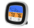 Food Cooking BBQ Thermometer Touch Screen Temperature Meter with Timer Probe-Black
