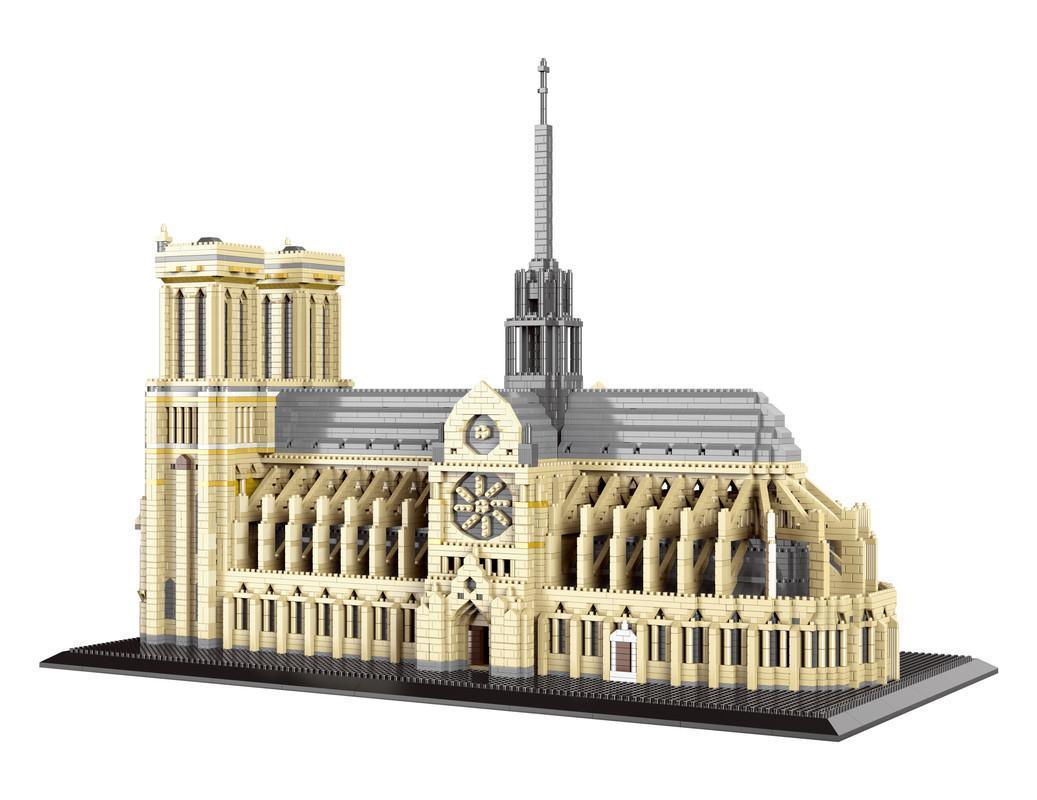 7380 Pcs Notre Dame de Paris Building Blocks Toys DIY Assemble Toys kits Model Kits