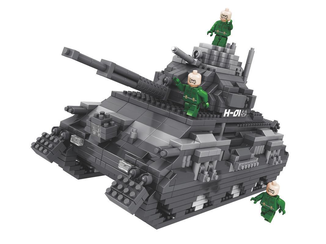 Tank Building Blocks Set  Military Style Perfect for babies Adults 1350PCS
