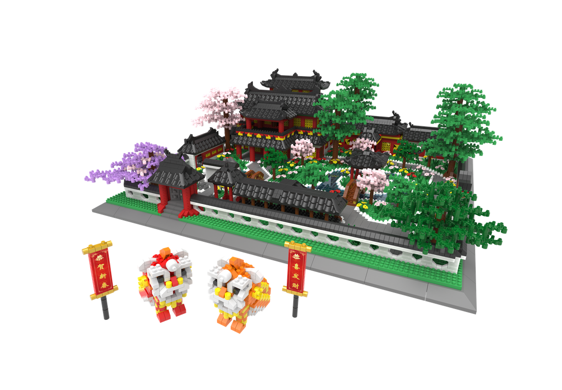 Suzhou Garden Building Blocks Set Architectural Masterpiece Perfect for Home or Office Display 7200PCS