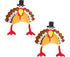 2 Pack Funny Roasted Turkey Hat Thanksgiving Hat Halloween Costume Dress Up