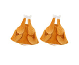 2PCS Roasted Turkey Hat Exquisite Thanksgiving Plush Turkey Hat for Halloween Costume Dress Up Party