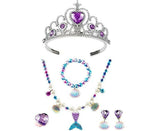 Girls Princess Dress Up Set Costume Babies Tiara Necklace Halloween Party Supplies