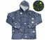 Gray Star Glow in The Dark Oversized Sweatshirt with Pockets Cute Unique Birthday Gift Women Warm Cozy Wearable Blanket