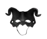Halloween Masquerade Devil Mask Unique Scary Half Face Ram Horn Devil Mask for Halloween Costume Supplies