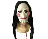Halloween Saw Hair Wig Party Masquerade Cosplay Props Horror Mask - Long Hair