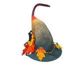 Halloween Witch Hat Halloween Party Magics Hat Felts Hat Maple Leaf Hat