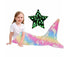 Shell Mermaid Blanket Glow in The Dark Sleeping Bag Babies Birthday Gift Daughte
