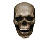 Unisex Creepy Halloween Skull Mask with Moving Jaw Entire Head Full Head Latex Helmet - Dark