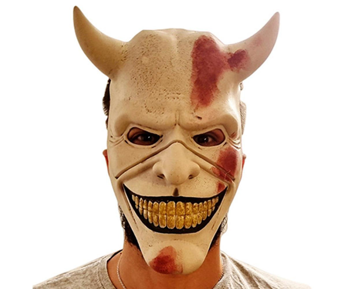 Unisex Halloween Scary Mask Costume The Grabber Mask Horror Movie Cosplay Masquerade - White