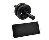 Abdominal trainer AB abdominal roller for training - abdominal muscle trainer / fitness strength training roller with knee pad