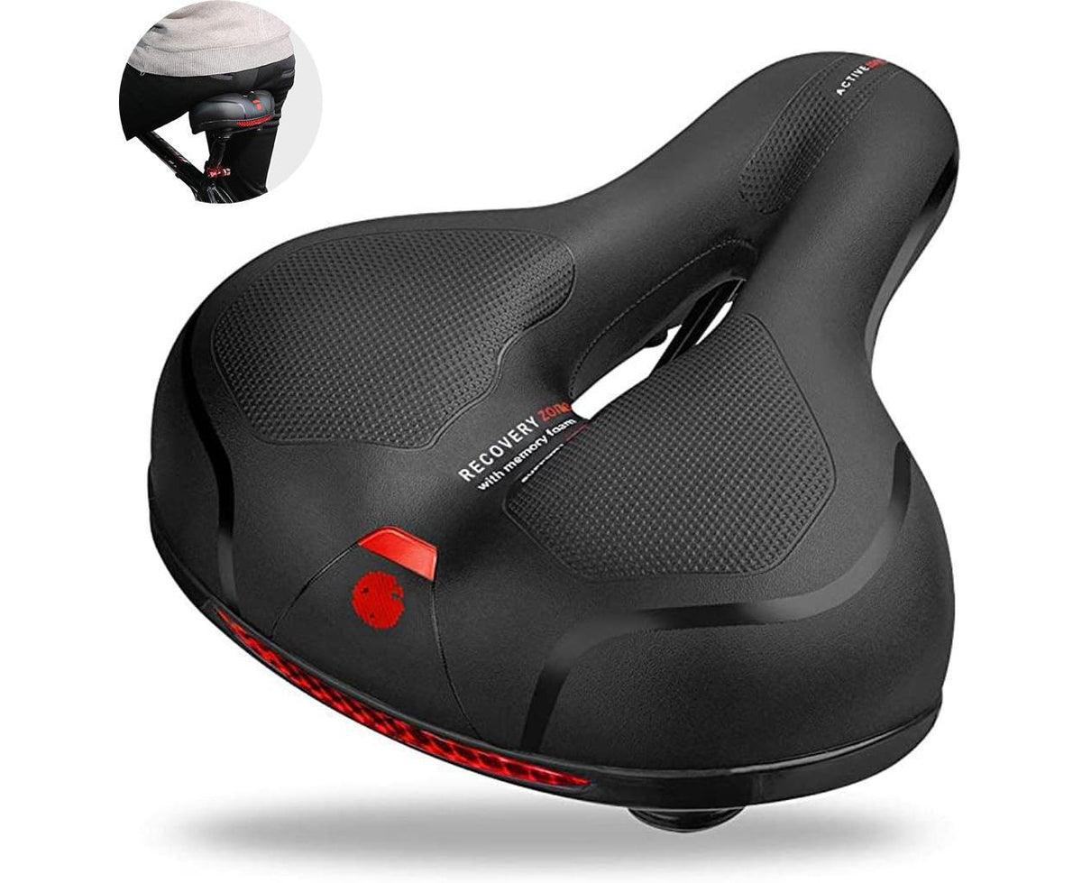 Bicycle Saddle, Memory Foam Gel Bicycle Saddle, Ergonomic Hollow Saddle, Waterproof And Breathable Saddle For Men And Women