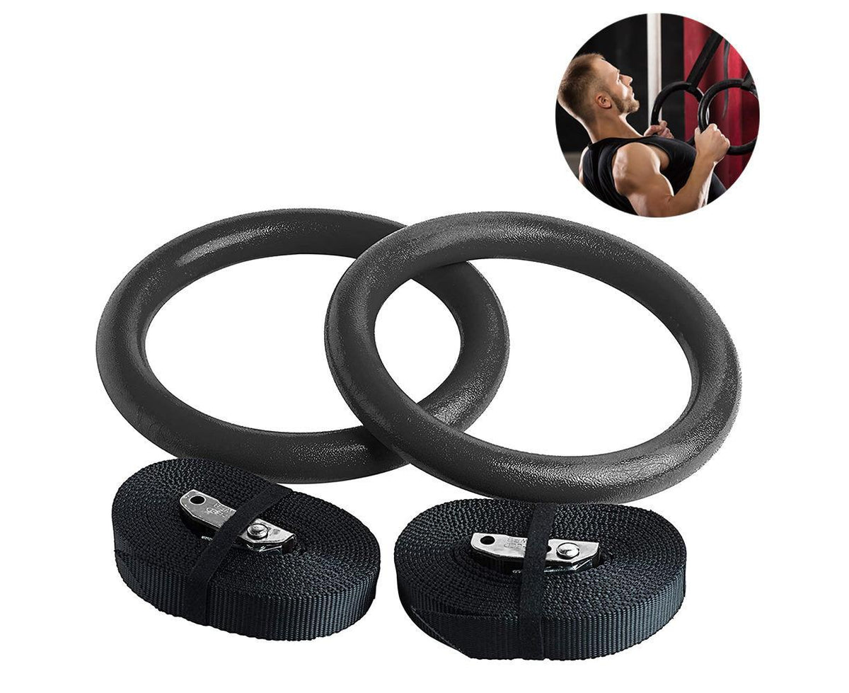 Nylon triceps rope twisted rope triceps cord to pull down with non-slip handles - biceps, triceps, gym or at home - Black