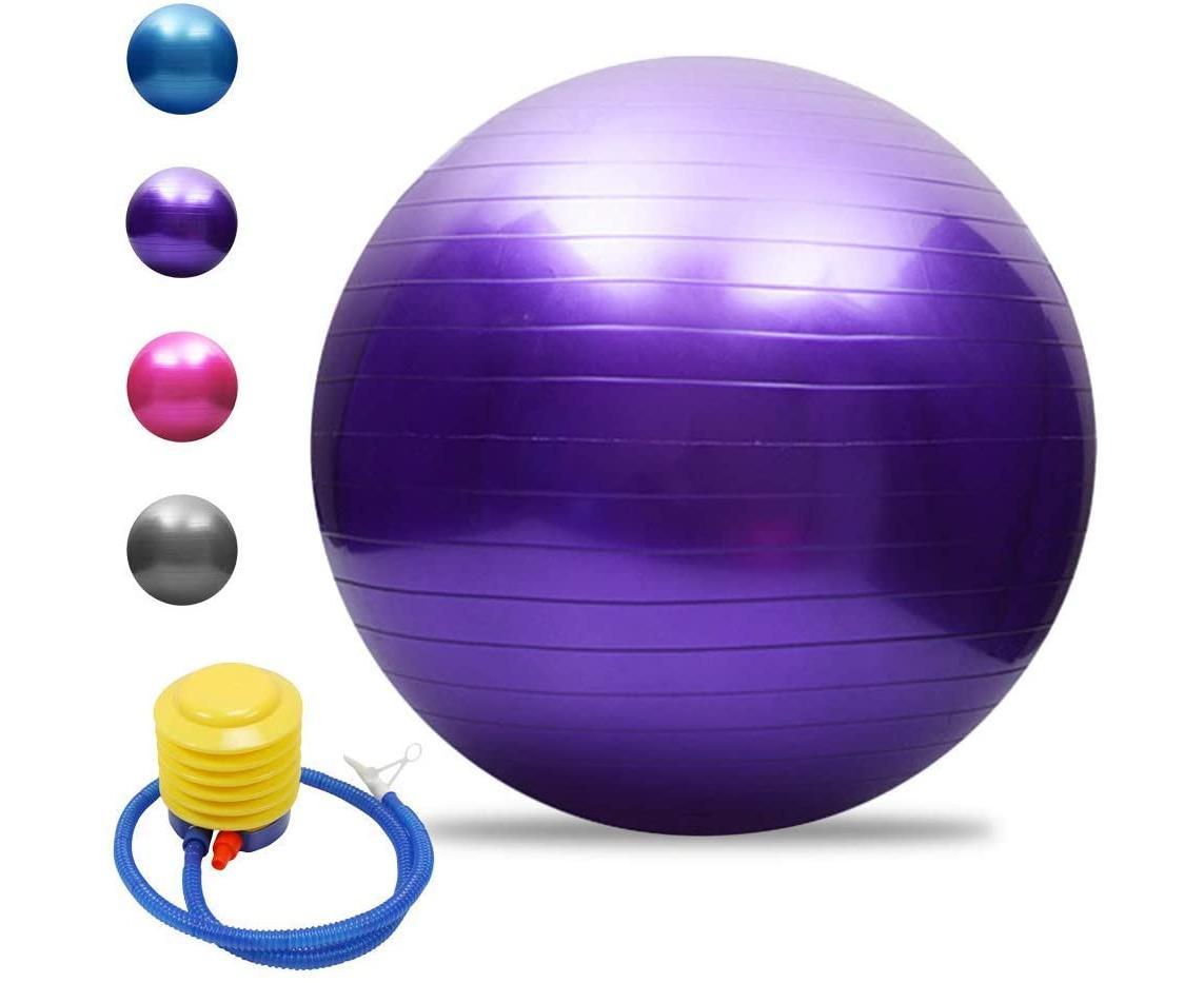 Yoga ball, anti-burst, thickened, stability, balance ball, pilates, barre, physiotherapy, exercise ball, gift, air pump
