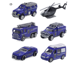 6Pcs Engineering Vehicle Simulate Gifts 1/58 Scale Boy and Girls Interactive Play Pull Back Car for School