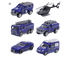 6Pcs Engineering Vehicle Simulate Gifts 1/58 Scale Boy and Girls Interactive Play Pull Back Car for School